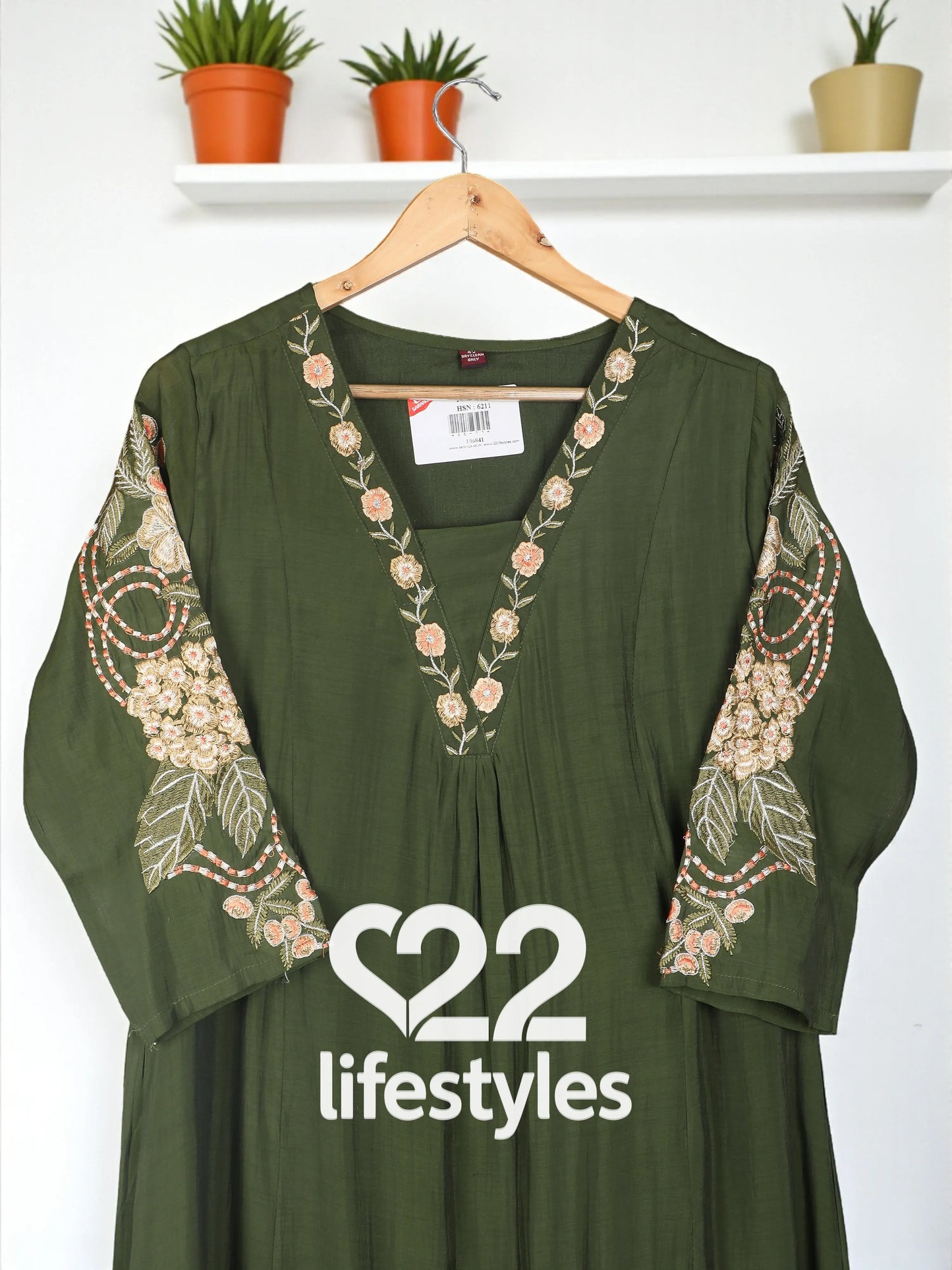 Green Mul-Chanderi Readymade Salwar Suit