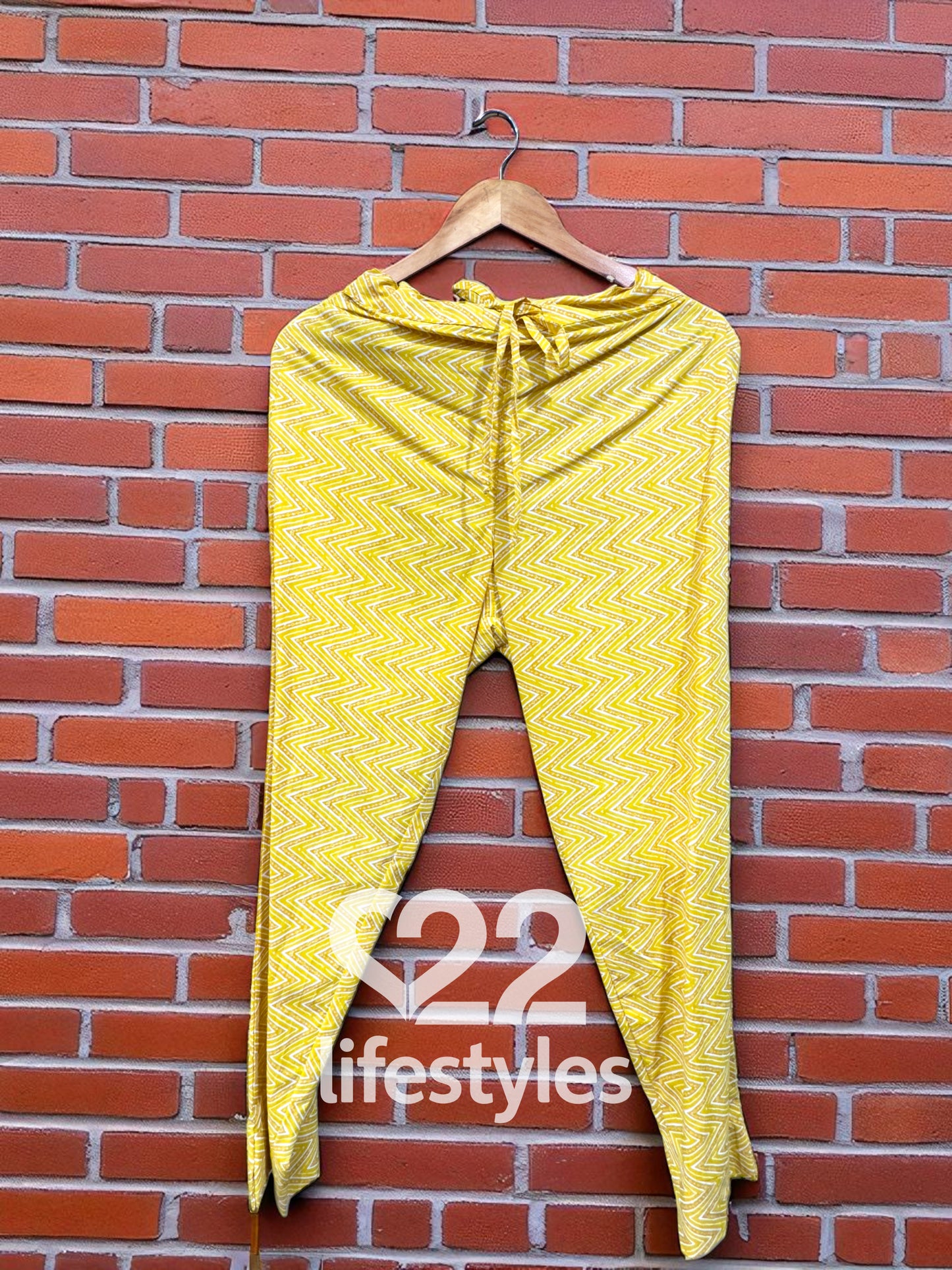 Lemon Yellow White Angrakha Readymade Salwar Suit