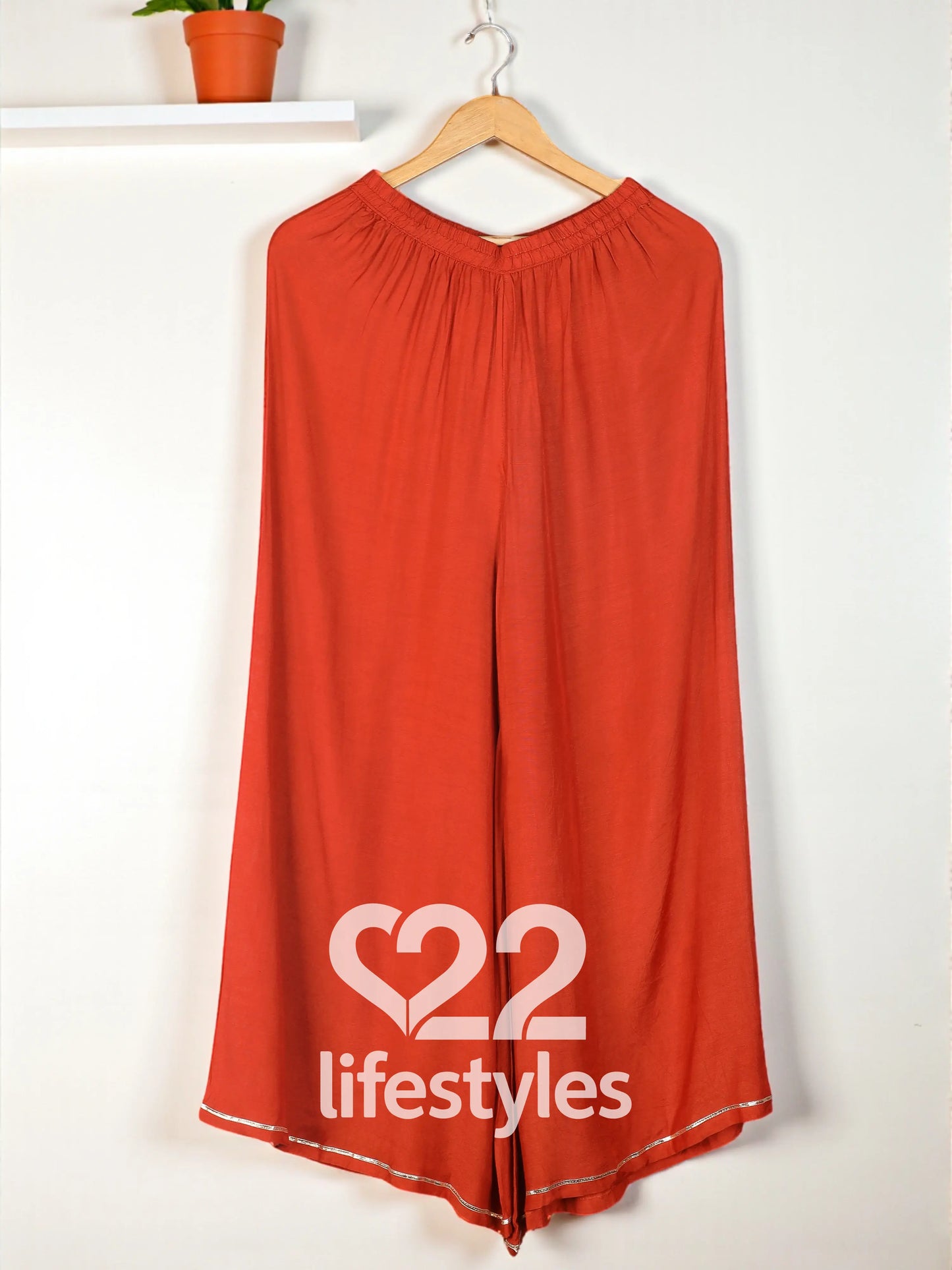 Orange Pure Crepe Readymade Salwar Suit