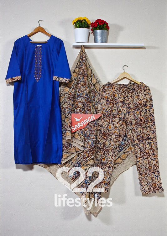 Neelraaga Handloom Modal Straight Suit Set