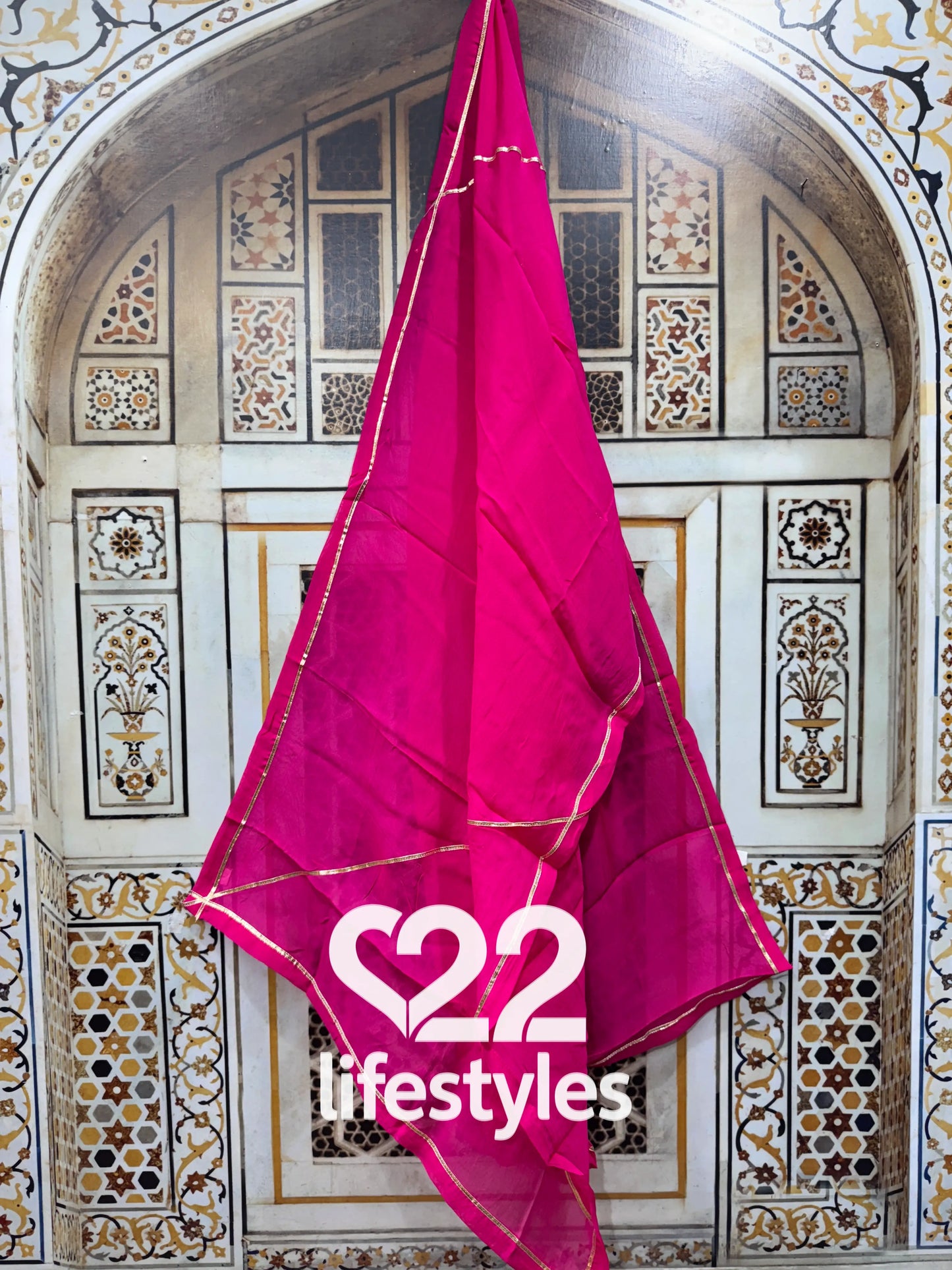 Rani Pink Embroidered Salwar Suit