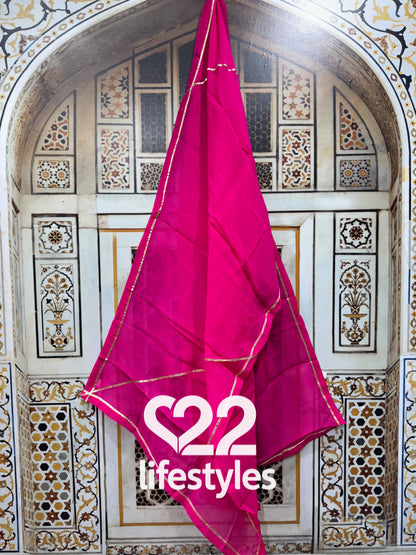 Rani Pink Embroidered Salwar Suit