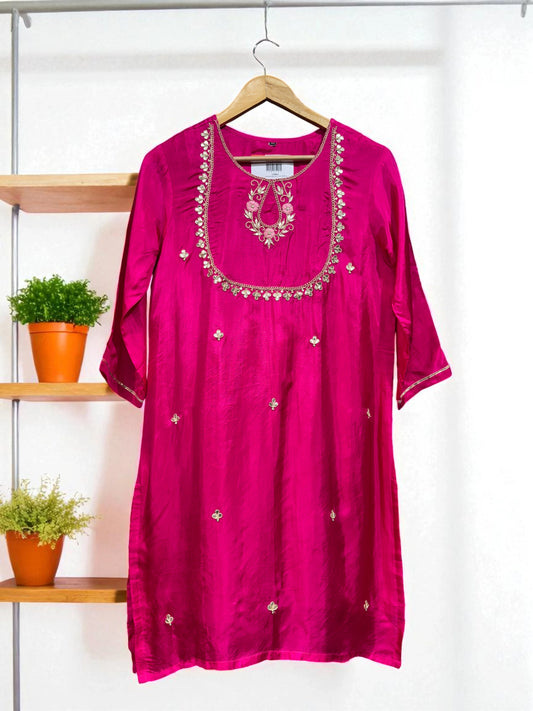 Rani Pink - Embroidered - Salwar Suit