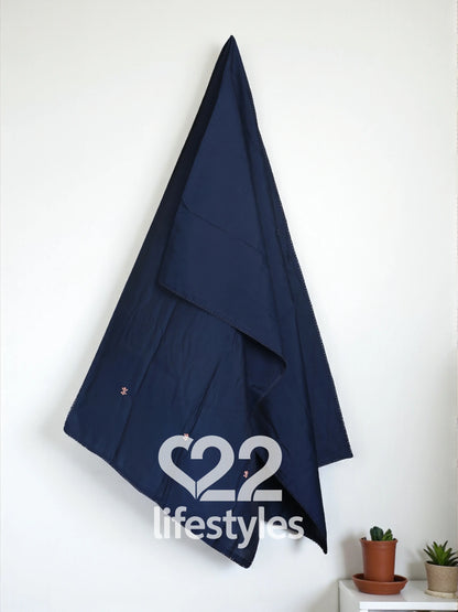 Midnight Blue Muslin Readymade Salwar Suit Set
